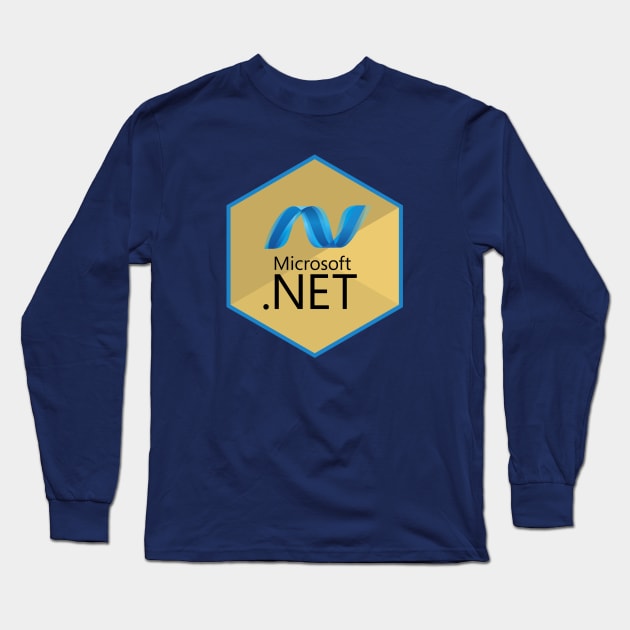 .net hexagonal Long Sleeve T-Shirt by yourgeekside